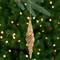 8.5" Shiny Gold Textured Finial Christmas Ornament